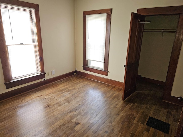 295-297 W Main St, Wabash, IN 46992 - unfurnished bedroom with wood-type flooring and a closet