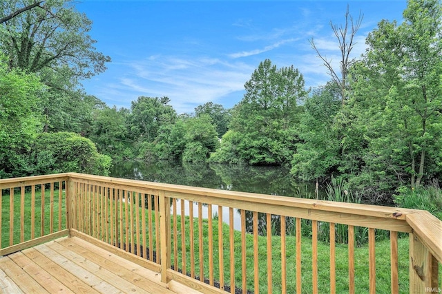 17725 Douglas Rd, South Bend, IN 46635 - wooden deck with a lawn