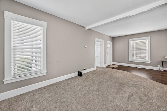 119 Towle Ave, Mishawaka, IN 46544 - carpeted foyer entrance with beam ceiling and healthy amount of natural light