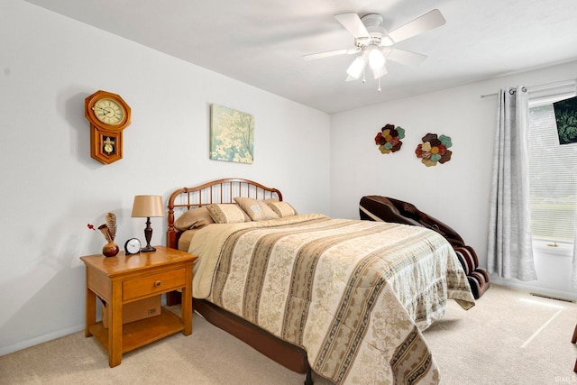 16123 County Road 18, Goshen, IN 46528 - bedroom featuring light colored carpet and a ceiling fan