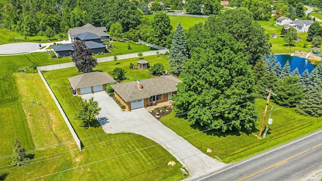1123 E Gump Rd, Fort Wayne, IN 46845 - drone / aerial view of a large body of water