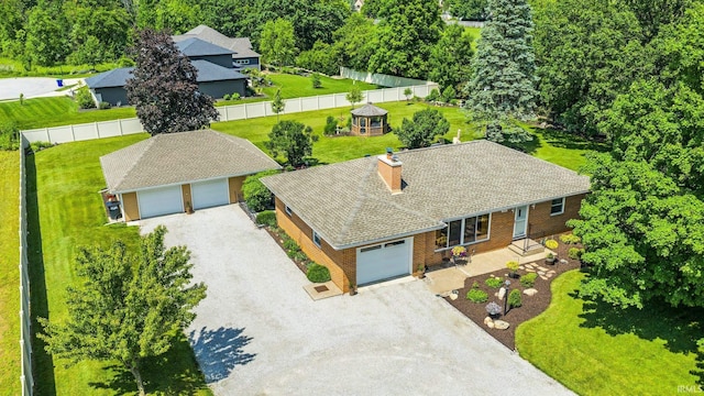 1123 E Gump Rd, Fort Wayne, IN 46845 - aerial view of property and surrounding area