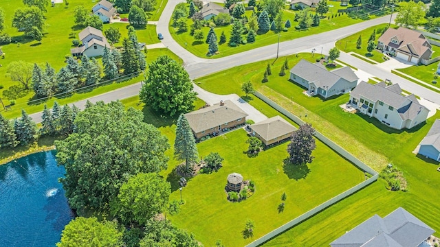 1123 E Gump Rd, Fort Wayne, IN 46845 - aerial perspective of suburban area featuring a nearby body of water