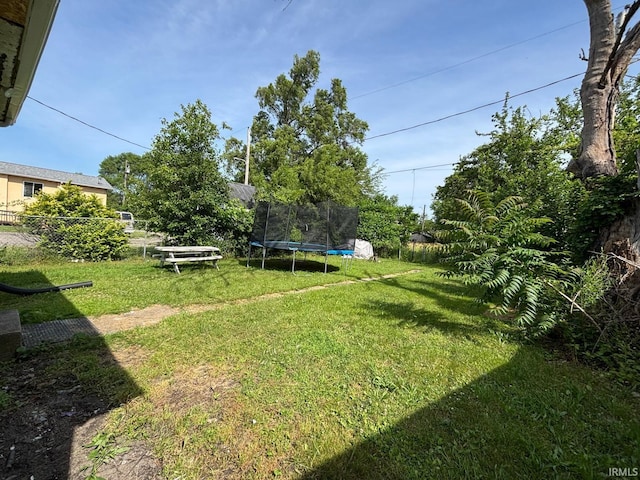 2307 Linden Ave, South Bend, IN 46628 - view of grassy yard with a trampoline