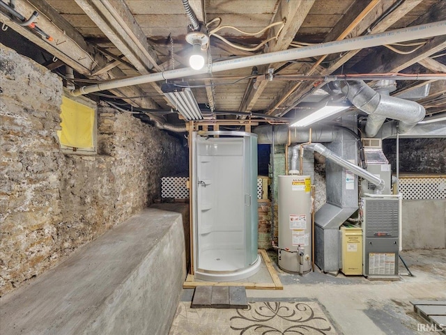 1310 W Jefferson Blvd, Fort Wayne, IN 46802 - unfinished basement featuring water heater and heating unit