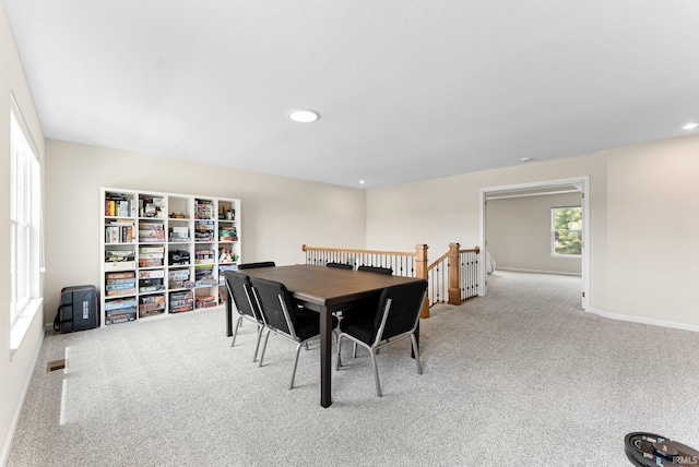 1114 Mosaic St, Huntertown, IN 46748 - carpeted dining space with recessed lighting and baseboards