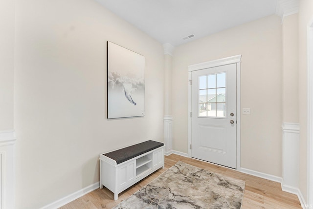 1114 Mosaic St, Huntertown, IN 46748 - entrance foyer with light wood finished floors and baseboards