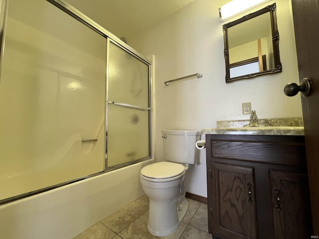 1140 Carlisle Dr, Jasper, IN 47546 - bathroom featuring tile patterned flooring, vanity, and enclosed tub / shower combo