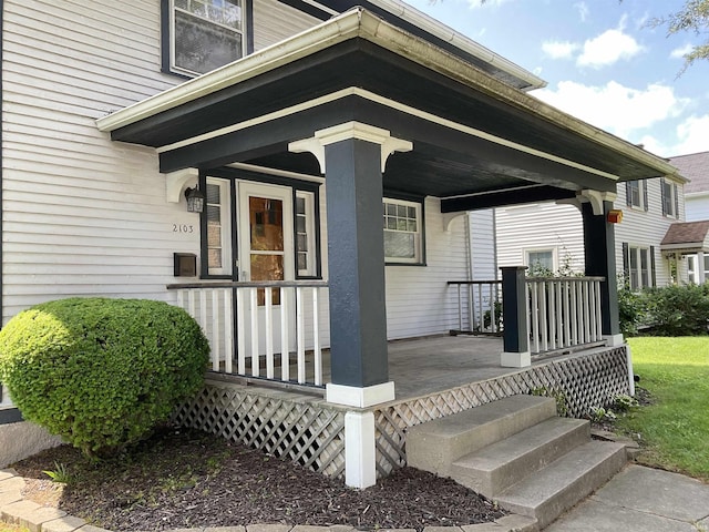 2103 Kentucky Ave, Fort Wayne, IN 46805 - doorway to property with a porch
