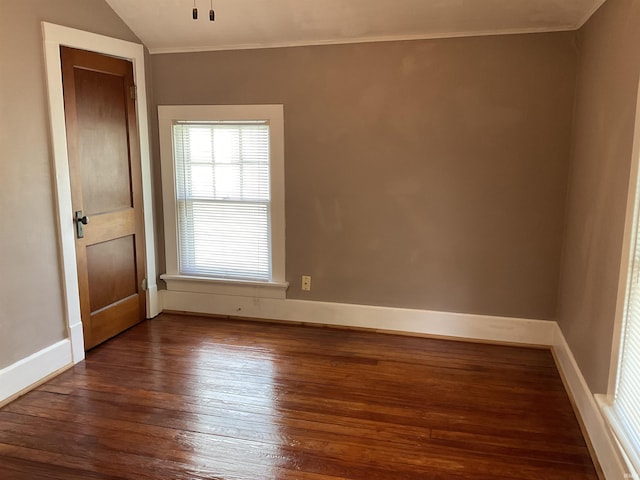 2103 Kentucky Ave, Fort Wayne, IN 46805 - unfurnished room featuring dark wood-style flooring, crown molding, and a ceiling fan