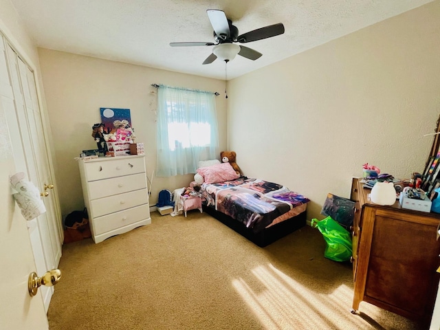 7640 Union Rd, Plymouth, IN 46563 - carpeted bedroom with ceiling fan and a closet