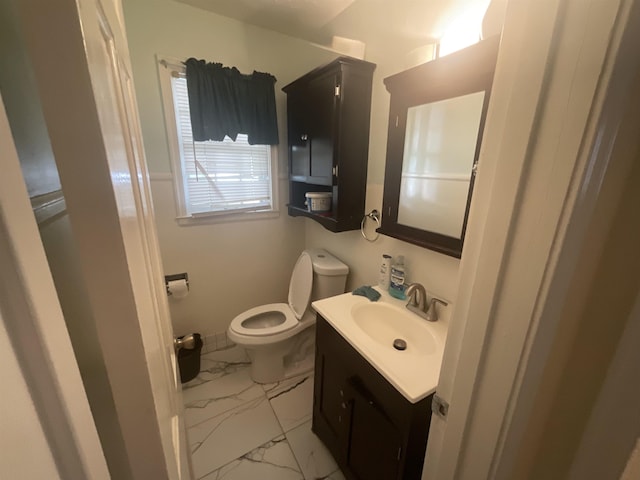 3001 S Pennsylvania Ave, Logansport, IN 46947 - half bath with marble look tile flooring and vanity