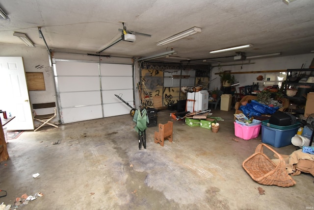 102 S Foster St, Boswell, IN 47921 - garage featuring a garage door opener