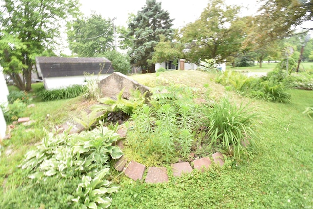 102 S Foster St, Boswell, IN 47921 - view of yard featuring a storage unit