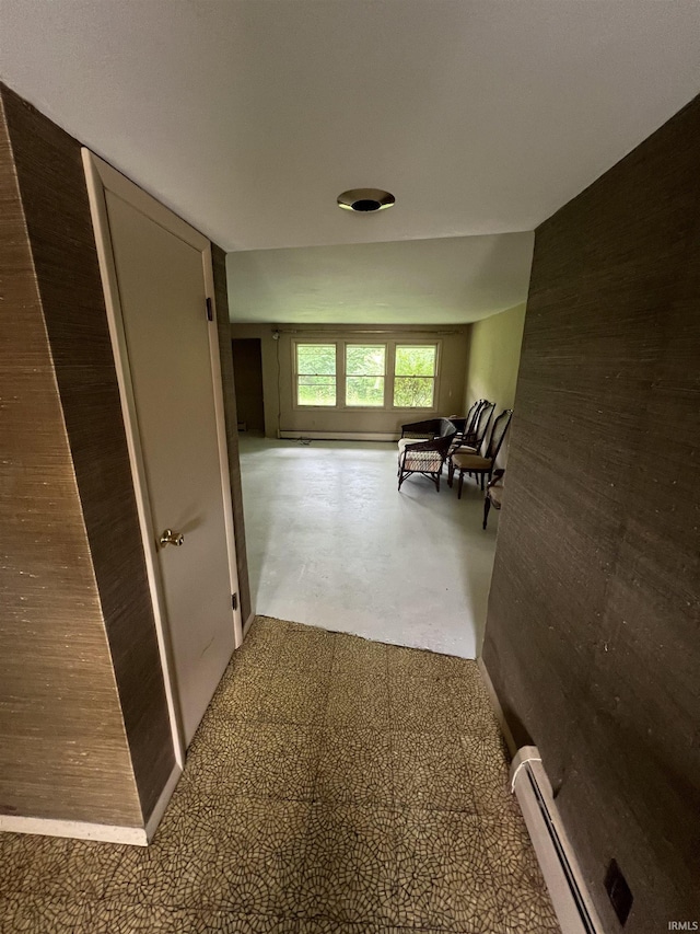 3215 Wakashan Pl, Fort Wayne, IN 46815 - corridor with a baseboard heating unit