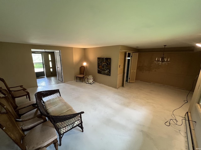 3215 Wakashan Pl, Fort Wayne, IN 46815 - living area with a chandelier