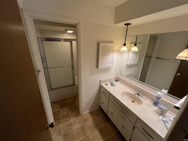 3215 Wakashan Pl, Fort Wayne, IN 46815 - full bathroom featuring vanity and an enclosed shower