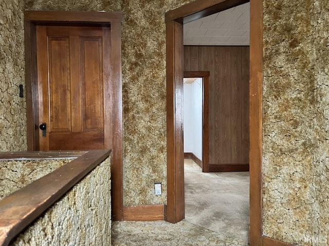 126 E Washington St, Monroe, IN 46772 - hall with carpet