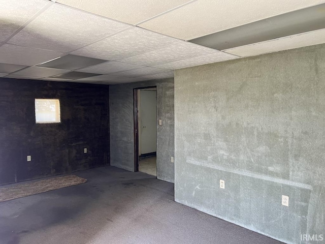 126 E Washington St, Monroe, IN 46772 - finished below grade area with a paneled ceiling