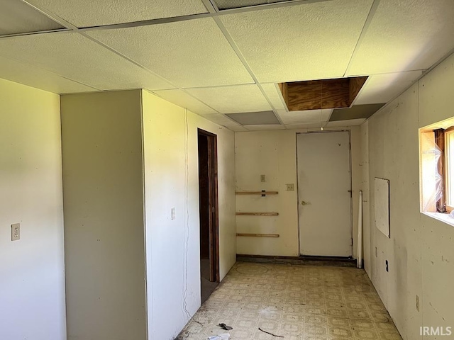 126 E Washington St, Monroe, IN 46772 - corridor with light floors and a drop ceiling
