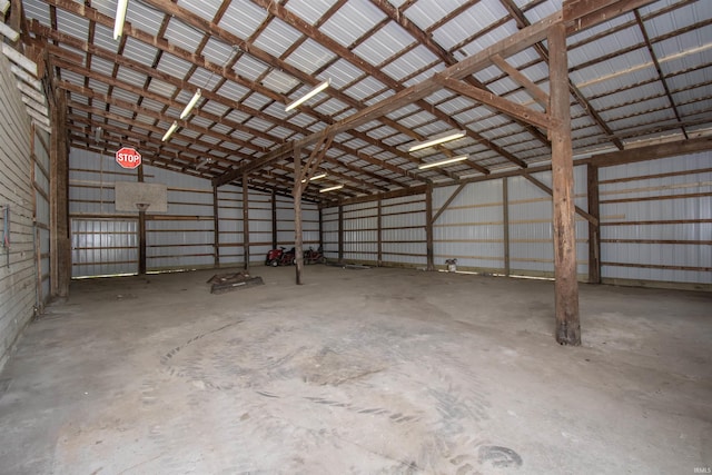 3046 Long Lake Rd, Albion, IN 46701 - garage featuring metal wall