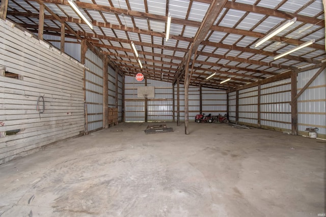 3046 Long Lake Rd, Albion, IN 46701 - garage with metal wall