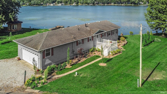 1897 Lakeshore Dr, Walkerton, IN 46574 - view from above of property with a large body of water