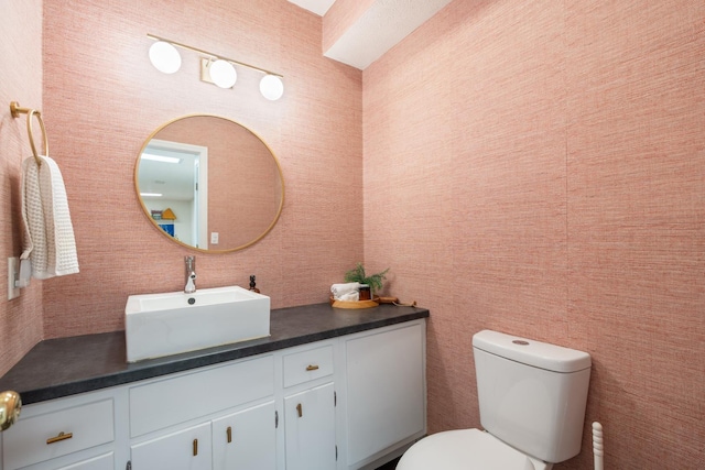 3865 E Forest Glen Ave, Leesburg, IN 46538 - half bathroom featuring vanity and toilet