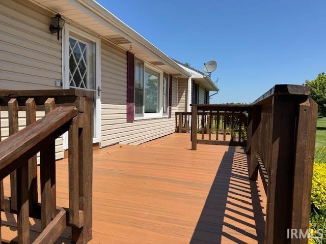 7737 N 100 E Rd, Lucerne, IN 46950 - view of wooden deck