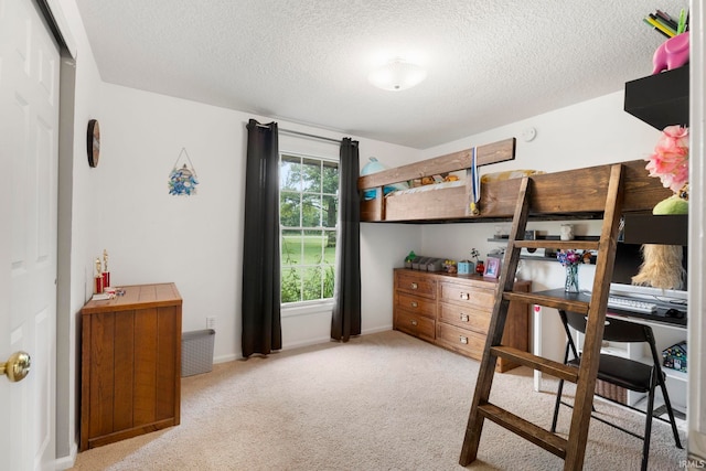 17135 Old 24 Rd, Woodburn, IN 46797 - carpeted bedroom featuring a textured ceiling