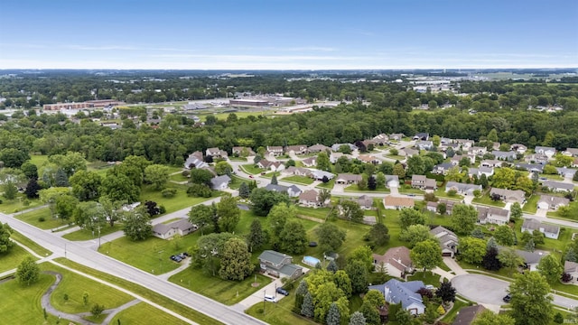 1545 Werling Rd, New Haven, IN 46774 - aerial view of residential area with a tree filled landscape