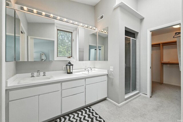 18 Ems T13E Ln, Leesburg, IN 46538 - full bath with a shower stall, double vanity, and a spacious closet