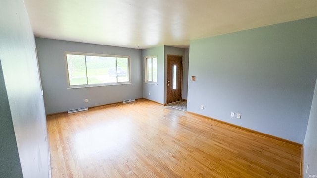 3557 N 150 E, Camden, IN 46917 - spare room featuring wood finished floors and baseboards