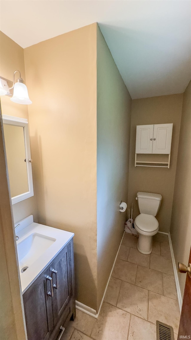 3557 N 150 E, Camden, IN 46917 - bathroom featuring vanity and stone finish flooring