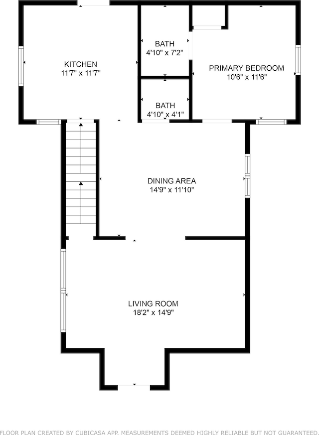 610 N 5th St, Goshen, IN 46528 - view of floor plan / room layout
