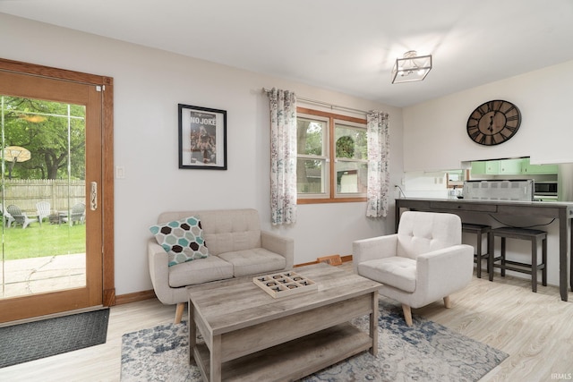 1205 Norma Jean Dr, Lafayette, IN 47909 - living room with light wood-style floors and baseboards
