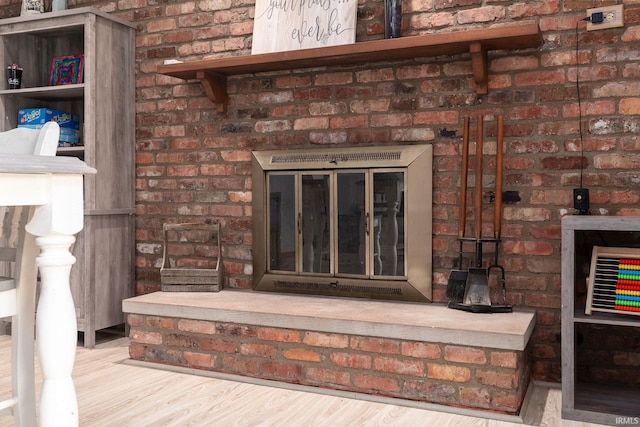 1205 Norma Jean Dr, Lafayette, IN 47909 - detailed view of a wood stove and wood finished floors
