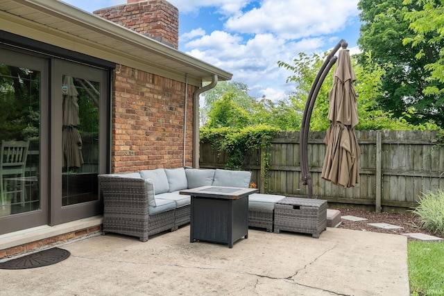 1205 Norma Jean Dr, Lafayette, IN 47909 - view of patio with an outdoor living space
