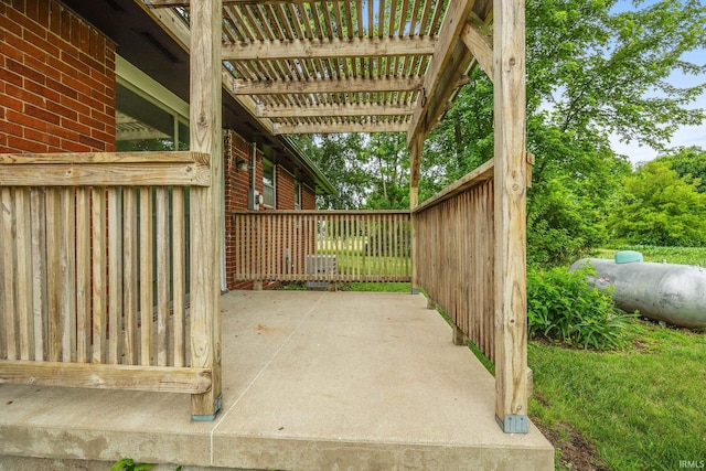 8416 S 400 W, Lafayette, IN 47909 - view of patio / terrace featuring a pergola