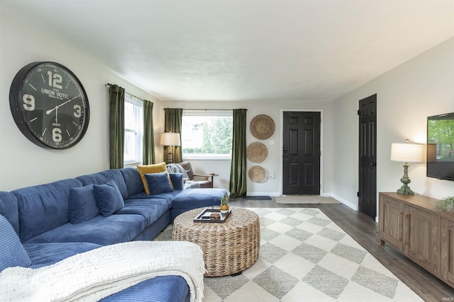 1621 E Madison St, South Bend, IN 46617 - living area featuring wood finished floors and baseboards