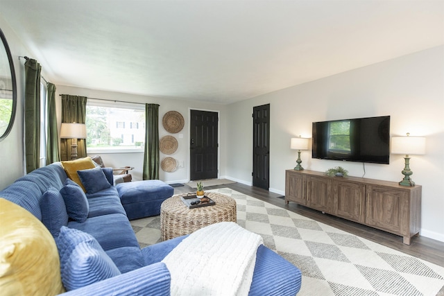 1621 E Madison St, South Bend, IN 46617 - living area with wood finished floors and baseboards