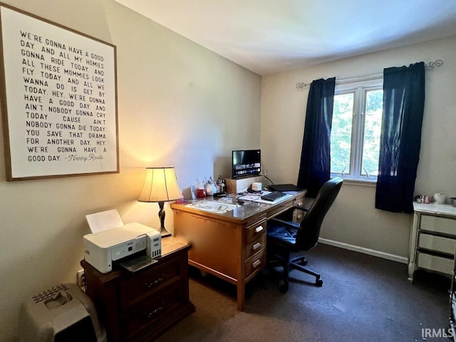 408 Duryea Dr, Auburn, IN 46706 - carpeted home office with baseboards