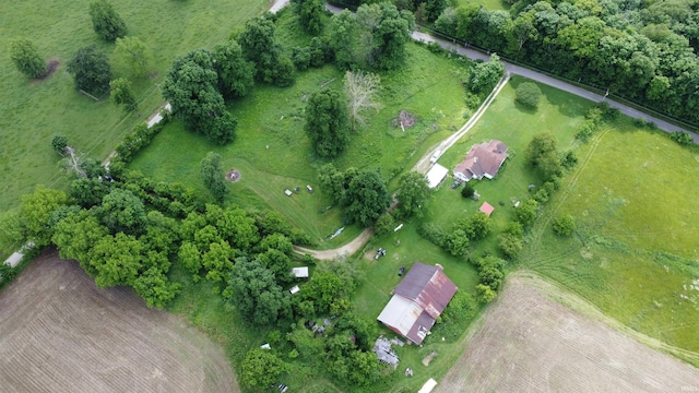 7916 S Grant City Rd, Knightstown, IN 46148 - aerial view of property's location with rural landscape