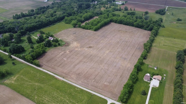 7916 S Grant City Rd, Knightstown, IN 46148 - aerial view of property and surrounding area with rural landscape