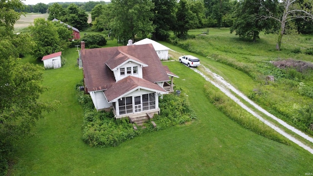 7916 S Grant City Rd, Knightstown, IN 46148 - view from above of property