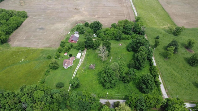 7916 S Grant City Rd, Knightstown, IN 46148 - aerial overview of property's location featuring rural landscape