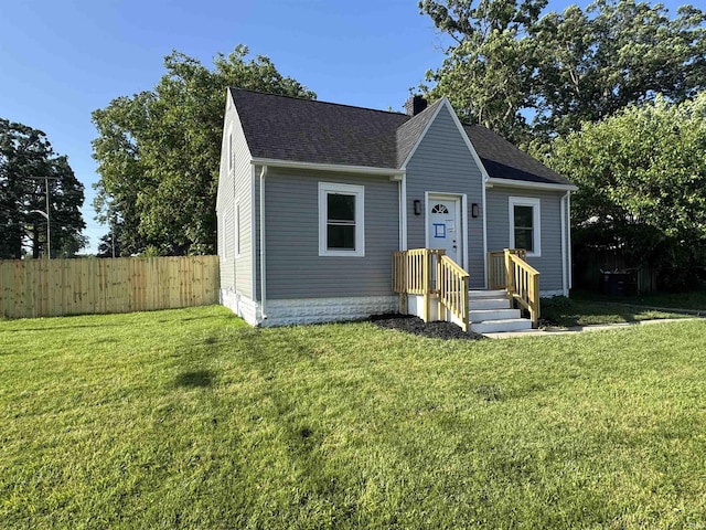 118 Burns Blvd, Fort Wayne, IN 46807 - bungalow-style home with a shingled roof and a chimney