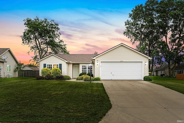 8620 Shearwater Pass, Fort Wayne, IN 46825 - ranch-style home with an attached garage and concrete driveway