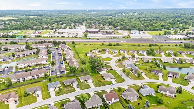 8620 Shearwater Pass, Fort Wayne, IN 46825 - aerial perspective of suburban area featuring a large body of water
