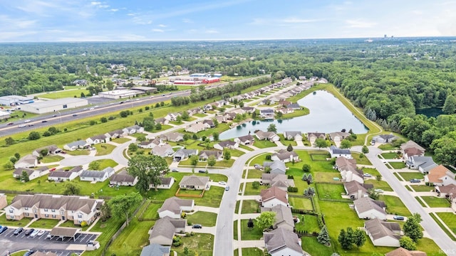 8620 Shearwater Pass, Fort Wayne, IN 46825 - aerial view of residential area with a large body of water